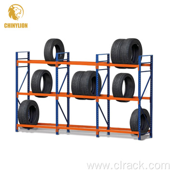 steel metal warehouse stackable tire rack storage system